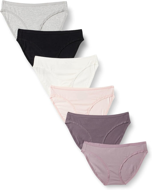Women'S Cotton Spandex Bikini Brief Underwear (Available in plus Size)