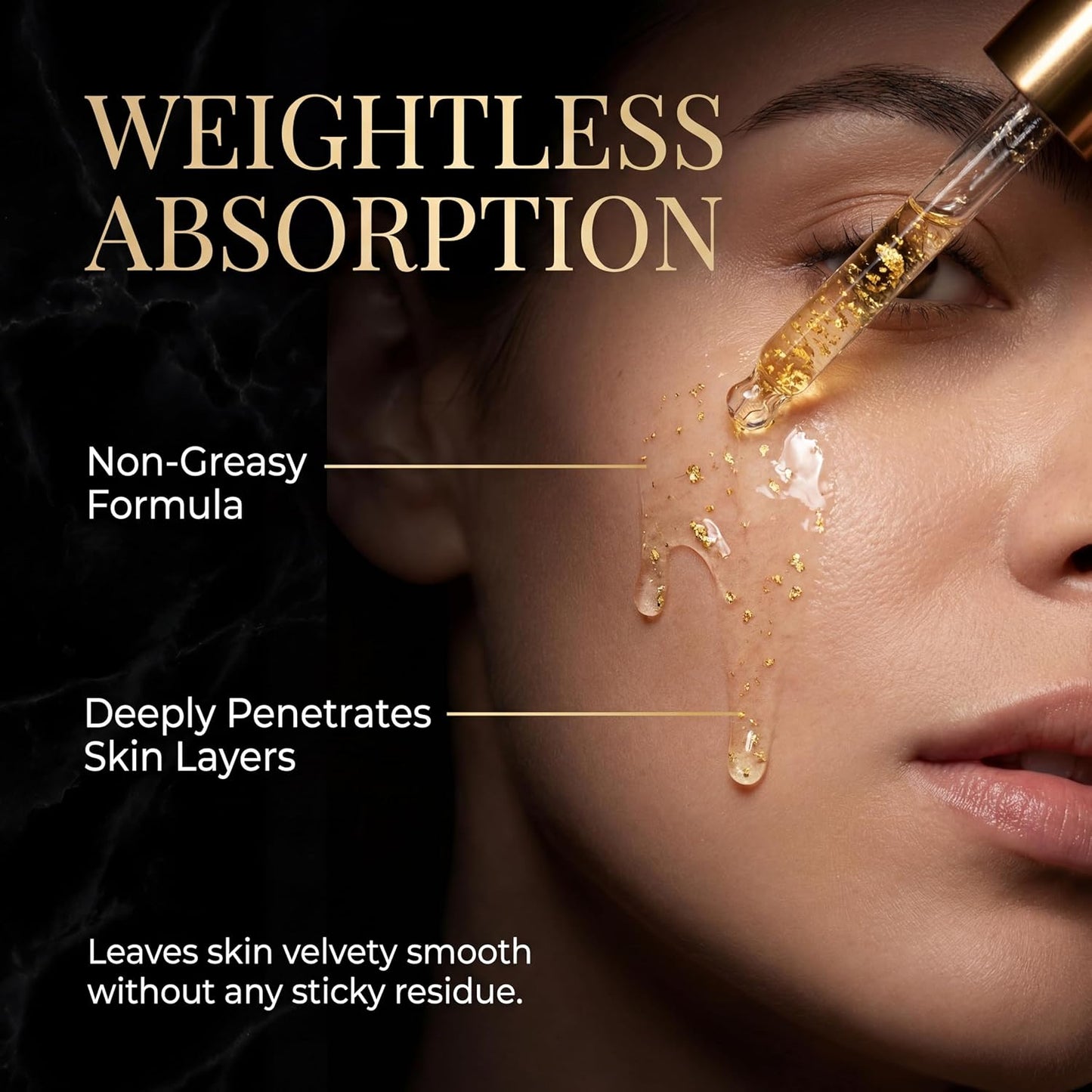 24K Gold Serum for Face, 2-Pack Anti-Aging Moisturizer with Vitamins, Collagen Booster Serum & Hyaluronic Acid for Fine Lines & Firming, 2.02 Fl Oz