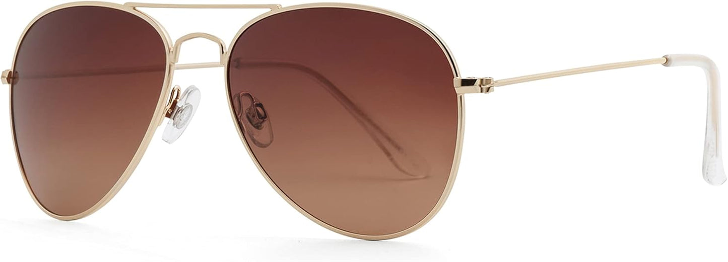 Polarized Aviator Sunglasses for Women Men JX2775 | Classic Lightweight Metal Pilot Frame,Uv400 Protection Lens,Driving Fishing Travel
