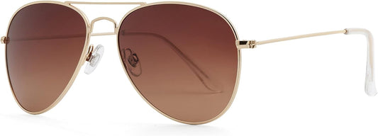 Polarized Aviator Sunglasses for Women Men JX2775 | Classic Lightweight Metal Pilot Frame,Uv400 Protection Lens,Driving Fishing Travel