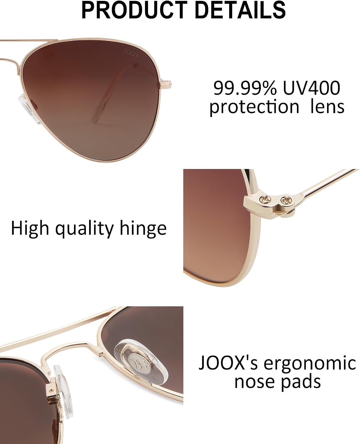 Polarized Aviator Sunglasses for Women Men JX2775 | Classic Lightweight Metal Pilot Frame,Uv400 Protection Lens,Driving Fishing Travel