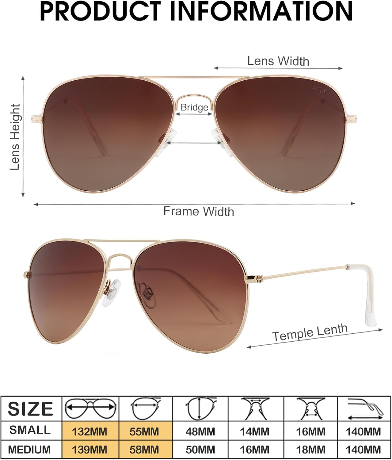 Polarized Aviator Sunglasses for Women Men JX2775 | Classic Lightweight Metal Pilot Frame,Uv400 Protection Lens,Driving Fishing Travel