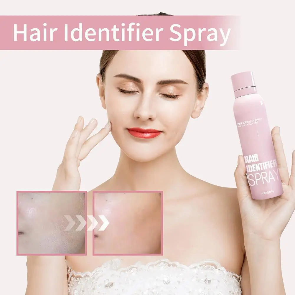 Hair Identifier Spray for Face Shaving,Skin Body Dermaplaning Spray with Razors,Moisturizing and Skin Care Set Hair Removal Kit