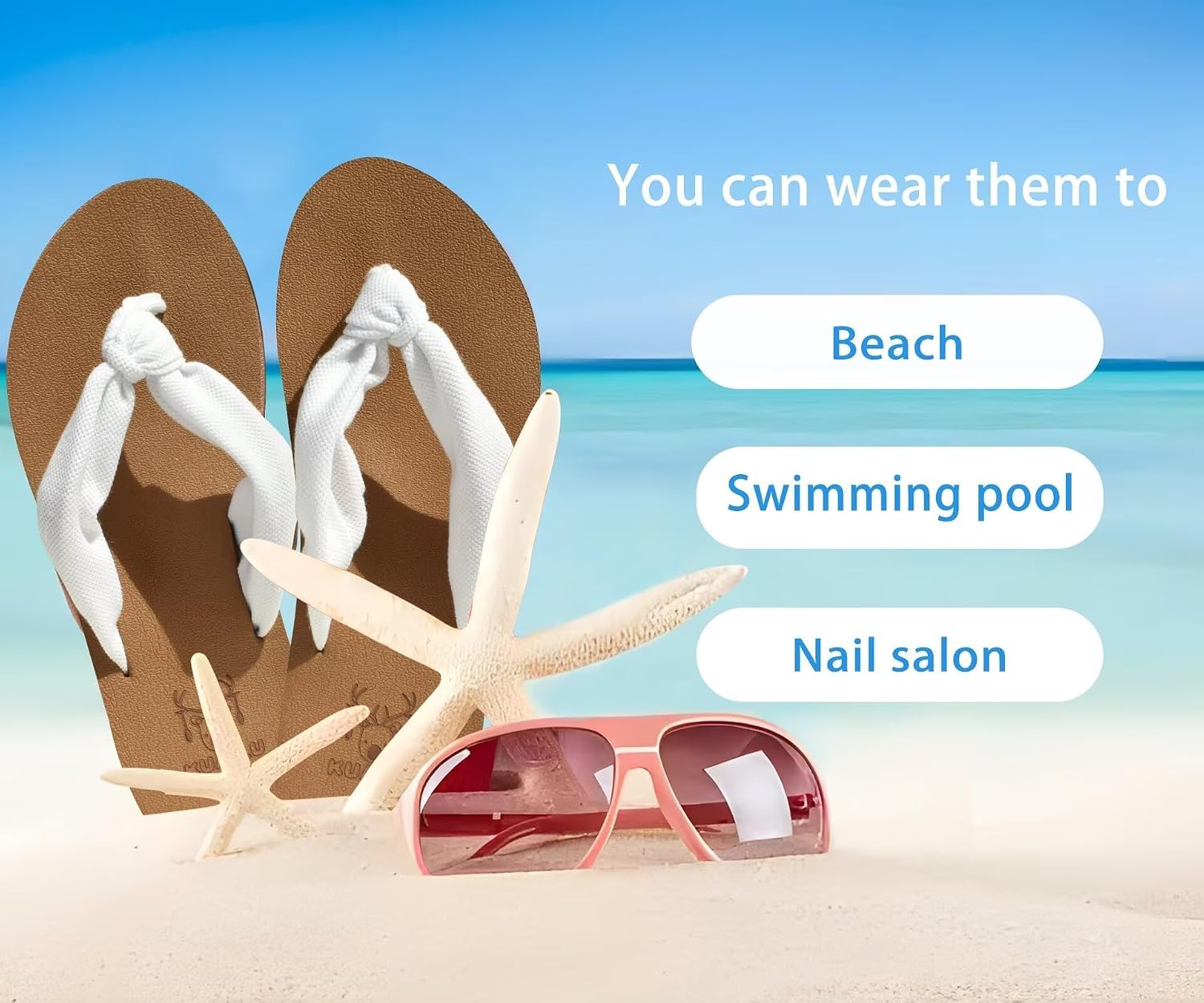 Flip Flops for Women with Arch Support Summer Beach Thong Sandals | Comfortable Yoga Mat Walking Shoes Cushion Slip on Casual Outfits Indoor Outdoor