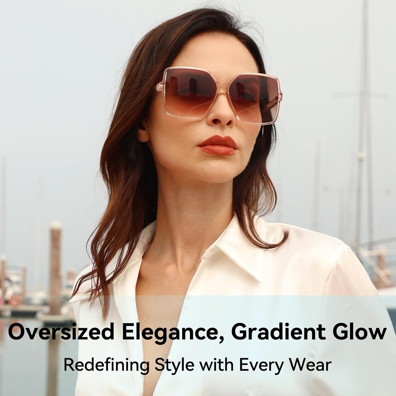Oversized Square Sunglasses for Women Big Large Wide Trendy Shades | UV400 Protection Extra Huge Black Fashion Sun Glasses,Driving,Travel Beach,70S 80S Outfit Accessories