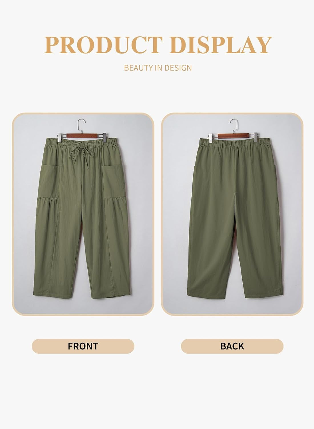 plus Size Pants for Women(1X-5X) | Elastic Waist Drawstring, Loose Casual Palazzo Pants, Lounge Trouser with Pockets