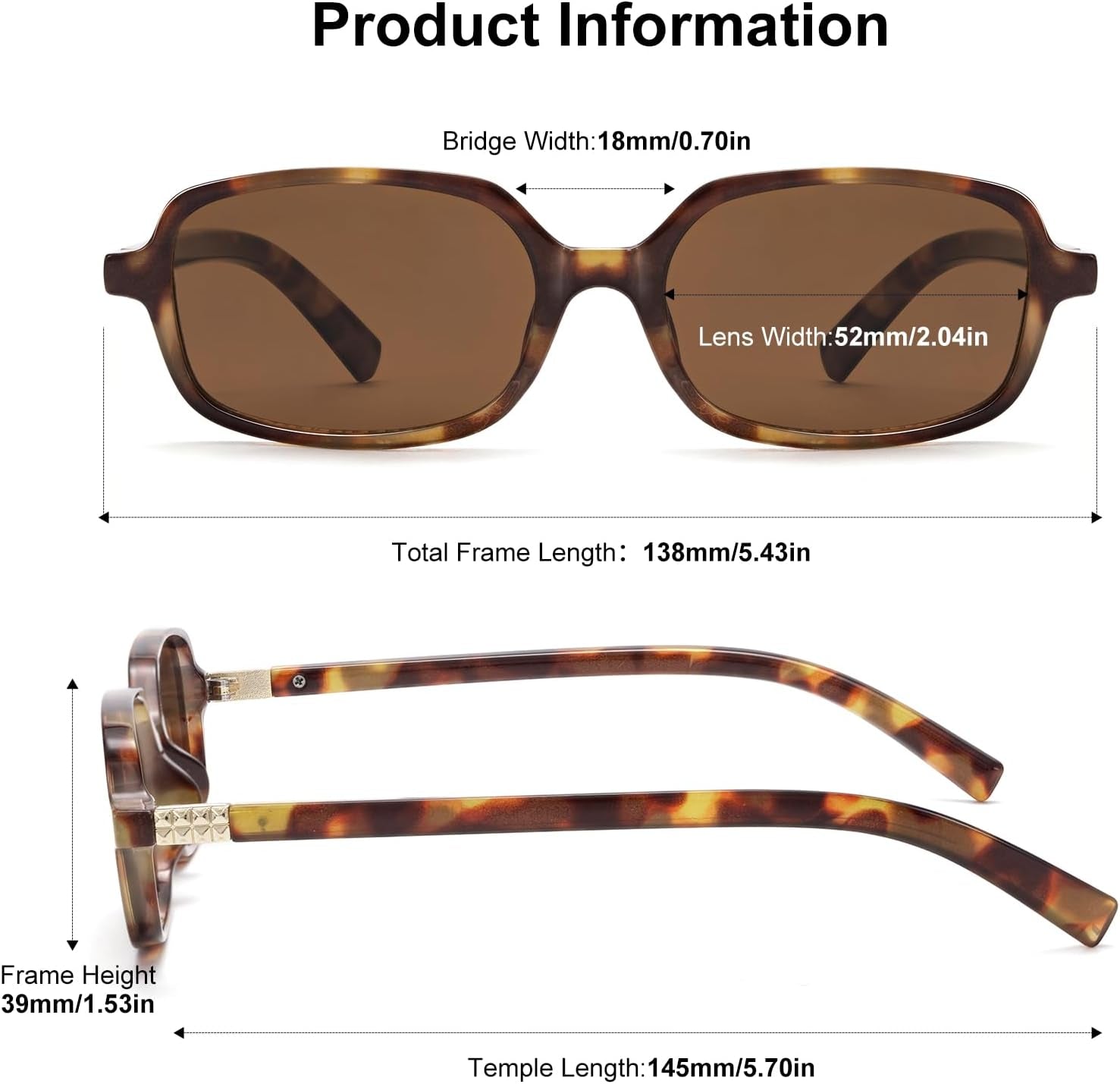 Trendy Rectangle Sunglasses for Women Men Retro Fashion Y2K Shades | 90S Small Square Sun Glasses