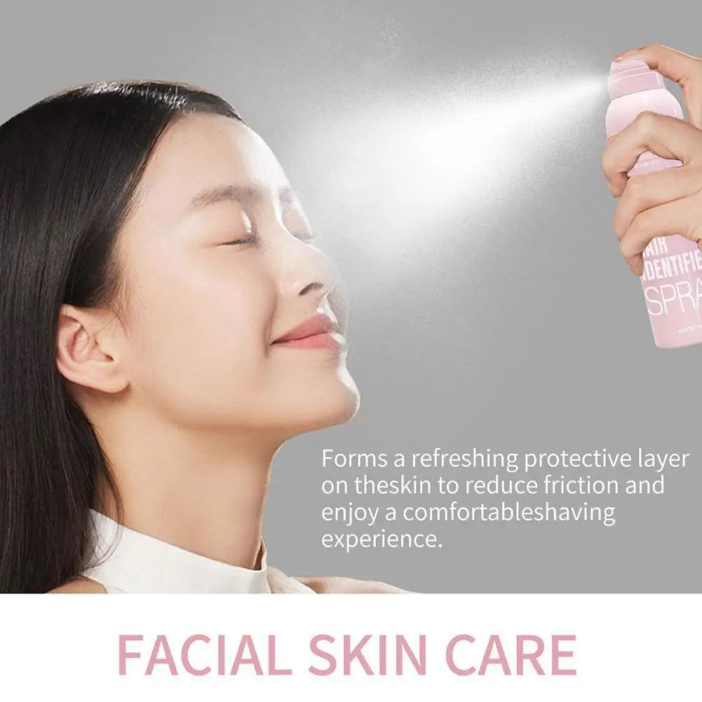 Hair Identifier Spray for Face Shaving,Skin Body Dermaplaning Spray with Razors,Moisturizing and Skin Care Set Hair Removal Kit