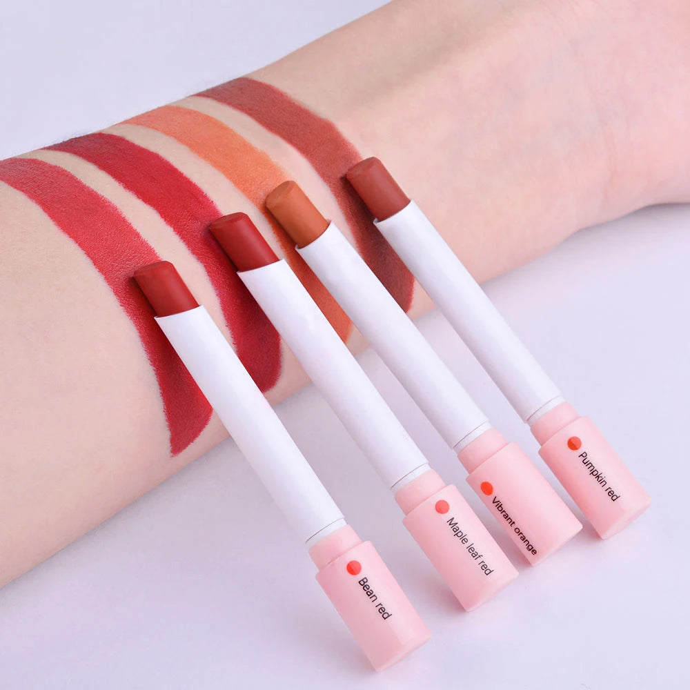 4 Colors Makeup Lipstick Cosmetics Lipstick Set Lip Tint Lip Gloss Waterproof Maquillaje Matte Long Lasting Make up Pomade Kits